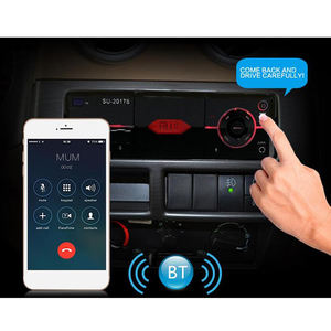 Suporte de celular estéreo automotivo SU-20178, rádio <span class=keywords><strong>fm</strong></span>, usb, aux, com controle remoto - Product Image 4