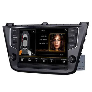 android car stereo multimedia player for VW new Tiguan L 2016- built in Canbus ,support original TPMS , radar , USB, camera