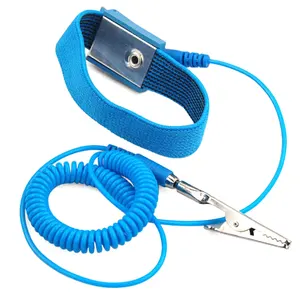 LEKO PVC-1.8m Anti Static ESD Wrist Strap,esd fabric wrist strap with Grounding Coiled Cord