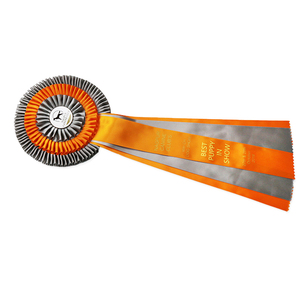 Pet Events Dog <strong>Horse</strong> Show <strong>Rosette</strong> Printed Award Ribbon <strong>Rosette</strong> - Product Image 2