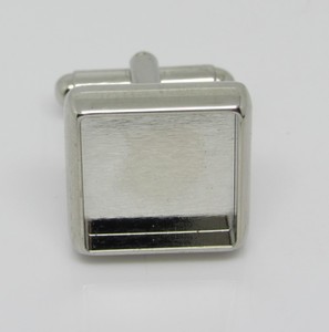 De la joyería de DIY brazalete de metal enlace bandeja latón personalizado cuadrado gemelos espacios en blanco - Product Image 1