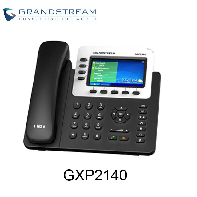 الأصلي SIP الهاتف Grandstream GXP2140 كبيرة زر الصوت عبر بروتوكول الإنترنت IP الهاتف مع PoE