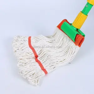 professional factory directly selling industrial cleaning products, eco-friendly cotton wet mop looped end wet mop