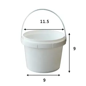 500ミリリットルCustom Food Grade Clear Plastic Bucket With Lid For Yogurt蜂蜜