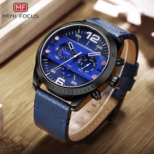 Marchio di lusso uomo MINI <span class=keywords><strong>Focus</strong></span> MF0068 orologio sportivo di grandi <span class=keywords><strong>dimensioni</strong></span> in vera pelle al quarzo - Product Image 5
