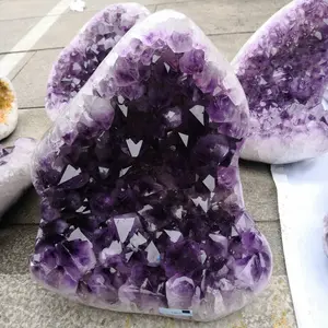 Different Sized High Natural Quartz Brazil Amethyst Geodes Uruguay Crystal