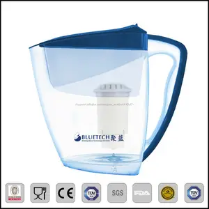 Hogar diario portátil purificador de agua Jarra 3.5L cerámica alcalina filtro de agua UF jarra