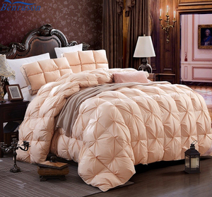 100% de plumas de ganso hecho a mano en línea <span class=keywords><strong>king</strong></span> queen twin size forma de pan invierno grueso edredón juego de cama para cama - Product Image 1