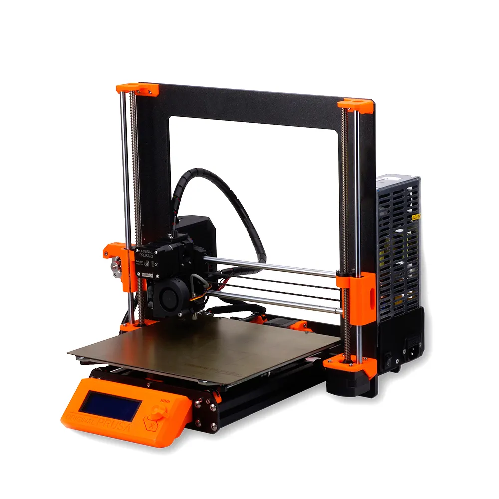 DIY Clone Prusa i3 MK3S + 3D Printer Full Kit, Aluminum Alloy Frame, profile Magnetic Heat Bed Motor, Einsy Board, 1Set