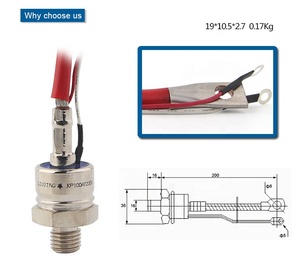 Stud Thyristor 100A 1600V KP100A Silicon Thợ Hàn Giai Đoạn Kiểm Soát Thyristor - Product Image 6