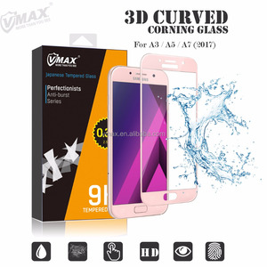 0.33mm Epaisseur 9H 3D Curved corning <span class=keywords><strong>glass</strong></span> protection écran écran pour Samsung A5 - Product Image 2