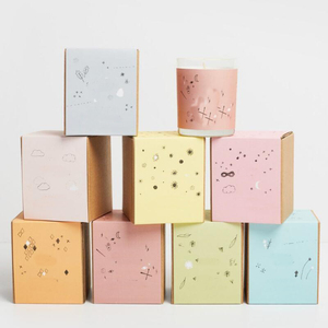 Custom Printing Tealight Candle Kraft Paper Packaging Box With Sleeves
