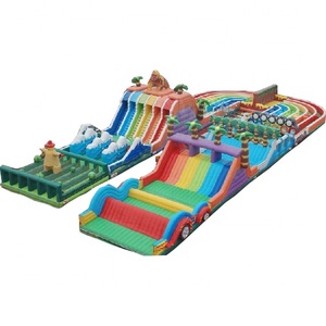 Amusement Park Kindergarten Cartoon Children <strong>Inflatable</strong> Castle Bouncer Slide <strong>Car</strong> Style For Sale - Product Image 2