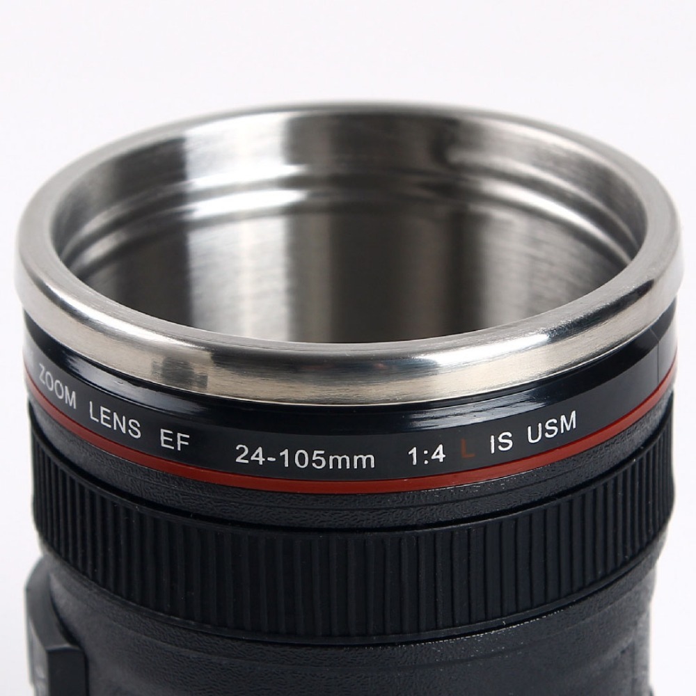 Zogift taza-lente de <span class=keywords><strong>la</strong></span> Cámara termo de viaje de acero inoxidable con aislamiento Copa con fácil tapa limpia - Product Image 4