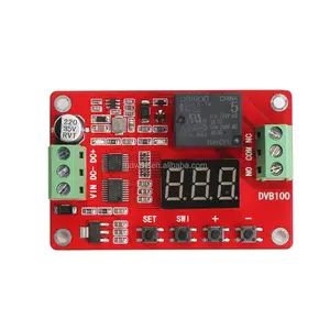 Digital de tensión comparador DC 0-100V Monitor de tensión controlador módulo de relé Panel voltímetro con pantalla LED de carga de Dischargi