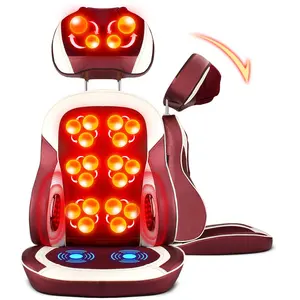 HEALTHPAL OEM ODM Alat Pijat Punggung dan Leher <span class=keywords><strong>Shiatsu</strong></span> Bantal Kursi Pijat dengan Pemanas FE-8117 - Product Image 3
