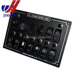 NOUVEAU Bateau Marin Panneau D'interrupteur À Bascule En Aluminium avec USB Prise de Voltmètre - Product Image 3