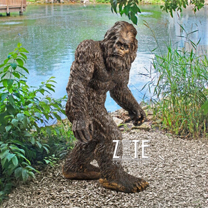 ขายส่งขนาดประติมากรรมเรซิ่นไฟเบอร์กลาส bigfoot รูปปั้น