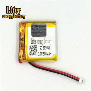Plug 1.5-2 P 3.7 V 503035 500 mah rechargeable lithium battery for GPS tracker - Product Image 2