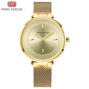 <span class=keywords><strong>Mini</strong></span> <span class=keywords><strong>Focus</strong></span> impermeable señora de acero pulsera de cuarzo para las mujeres - Product Image 2