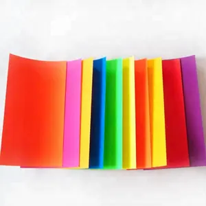 Neon Renk 70gsm Floresan Kağıt için Yapışkan Notlar/Origami/Baskı Çin Fabrika