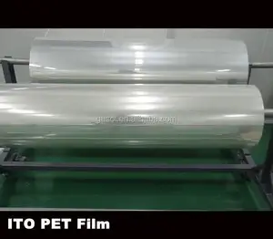 Ito condutora transparente folha de plástico para a onda eletromagnética para materiais de blindagem