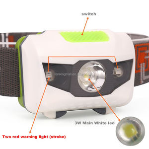 AloneFire HP30 3W <span class=keywords><strong>LED</strong></span> Rosso e Bianco, Lampada Frontale Leggera per Pesca, Campeggio, Arrampicata, Viaggi, Escursioni, Bambini, con <span class=keywords><strong>Batteria</strong></span> AAA - Product Image 3