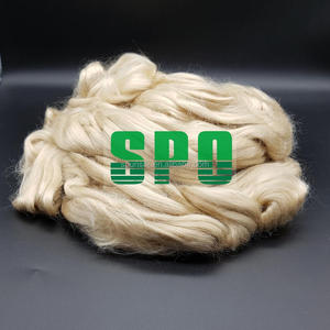 Raw banana silk fiber A1 grade tussah silk sliver blending with cotton wool tencel fiber