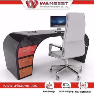 No hay ninguna carpeta piedra de aspecto moderno escritorio de <span class=keywords><strong>oficina</strong></span> <span class=keywords><strong>mesa</strong></span> auxiliar - Product Image 1
