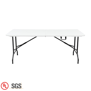 Design exclusivo ao ar livre 72 polegadas <span class=keywords><strong>Folding</strong></span> <span class=keywords><strong>Table</strong></span> Atacado <span class=keywords><strong>Outdoor</strong></span> Camping Rectangular 6ft White Plastic <span class=keywords><strong>Folding</strong></span> <span class=keywords><strong>Table</strong></span>