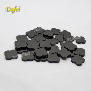 Trèfle à quatre feuilles d'usine, <span class=keywords><strong>agate</strong></span> noire naturelle - Product Image 2