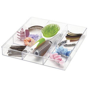 Di Plastica trasparente Diviso Vassoio Quadrato Acrilico Vassoio Della Caramella con Scomparti - Product Image 2