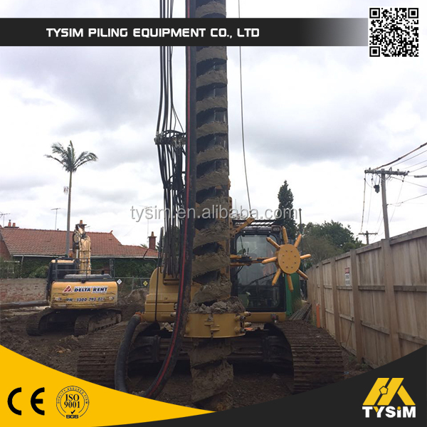 TYSIM machine de forage sur chenilles CFA engin de travaux publics KR80M hydraulique sur chenilles foreuse