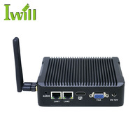 Mini PC industriel sans ventilateur J1900, double LAN Gigabit, 2 ports COM, DDR3L 8 Go, petit ordinateur de bureau pour l'automatisation médicale et IoT