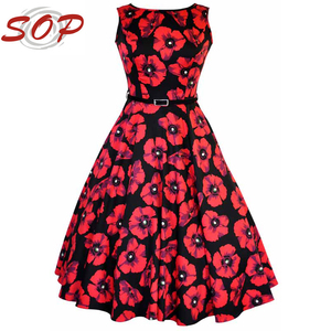 Fiore sexy immagine del vestito di abiti da donna con aperto indietro made in china - Product Image 1