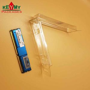 Tùy chỉnh rõ ràng PVC vỏ sò vỉ <span class=keywords><strong>thermoforming</strong></span> đôi bao bì vỉ cho sản phẩm điện tử-ssd RAM tấm nhựa bát - Product Image 5