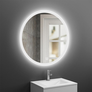 Chorro de arena <span class=keywords><strong>borde</strong></span> Baño led iluminado <span class=keywords><strong>espejo</strong></span> defogger redondo baño <span class=keywords><strong>espejo</strong></span> de led - Product Image 5