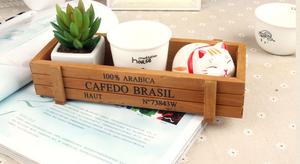 Home Decor <strong>Small</strong> Planter Box for Succulents <strong>Wooden</strong> Decorative Flowers Pot Garden Flower Planter Tray Box Wood <strong>Crates</strong> - Product Image 5