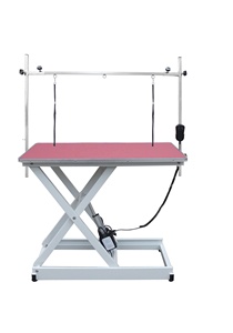 Mesa de elevación eléctrica N-103 para mascotas, Control de pie, mesa de aseo para perros con forma de X - Product Image 4