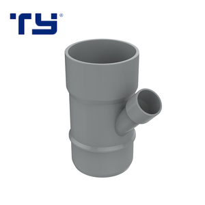 Vente chaude <span class=keywords><strong>pvc</strong></span> <span class=keywords><strong>45</strong></span> degrés y raccord de tuyau de dérivation réduire tee latérale - Product Image 2