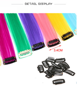 Extension per Capelli Sintetici con Clip da 22 Pollici, Multicolore, per Feste, Colori Vivaci, Lisci e Lunghi - Product Image 2