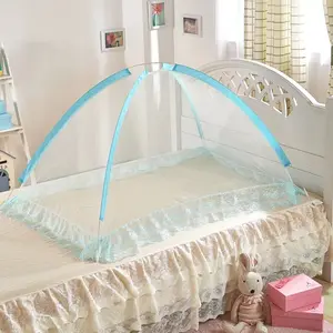 2024 New Style Foldable Portable Baby Bouncer Lace Playpen Conical Pop Up Mosquito Net Tent Bed Canopy for Babies Toddlers