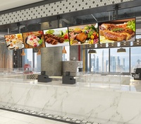 Support mural inclinable pour téléviseur avec écran quadruple pour menu