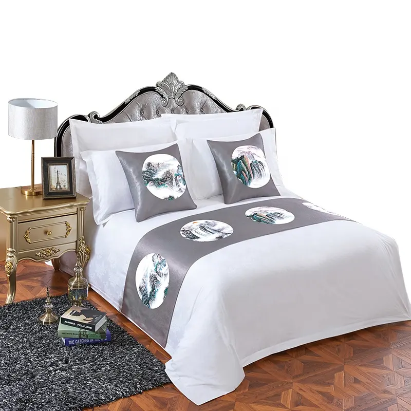 Hotel de 5 estrellas ropa de cama juegos de cama sábanas de 300 hilos de algodón 100%