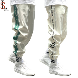 Nuovi Pantaloni Casual da <span class=keywords><strong>Uomo</strong></span> in Nylon con Strisce Riflettenti 3M Laterali Unisex Stile Hip Hop Moda Maschile - Product Image 1