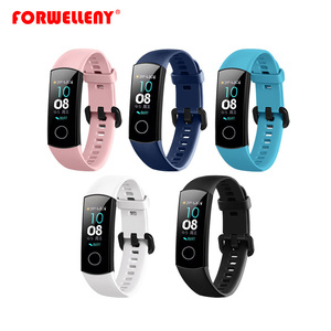 Bracelet de remplacement en silicone rose pour Huawei <span class=keywords><strong>Honor</strong></span> <span class=keywords><strong>Band</strong></span> 4 Smartwatch, prix d'usine Forwelleny - Product Image 3