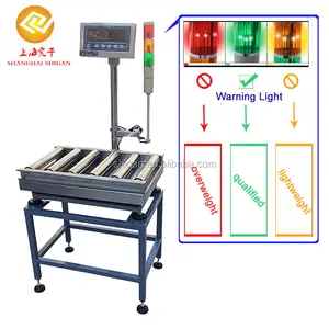 Automatic Check Weight Machine Alarm Warning Automatic Heavy Duty Weighing Scale Roller Platform Checkweigher