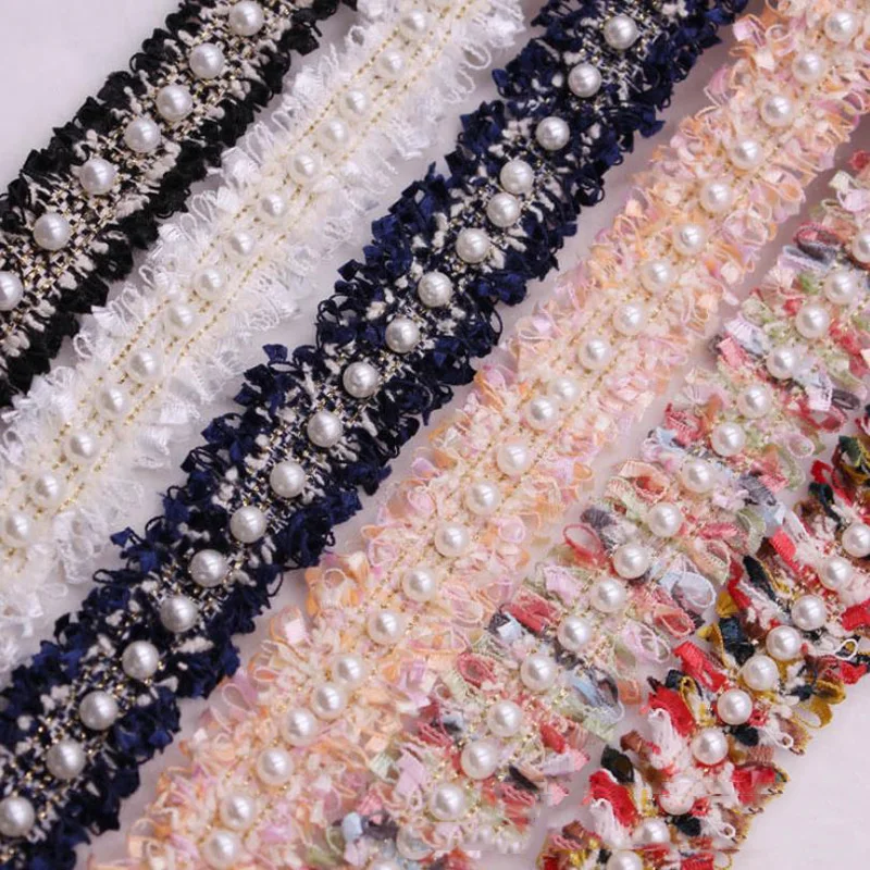 Новинка, популярная вышитая 3d-аппликация ручной работы с бусинами и жемчугом