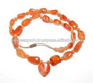 สร้อยคอหินอาคิก อินเดีย - Product Image 1