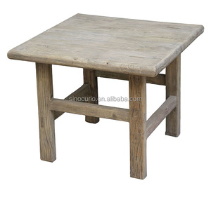 Wholesale Antique Furniture China <strong>Rustic</strong> Coffee <strong>Table</strong> Square Wooden <strong>Side</strong> <strong>Table</strong> - Product Image 4